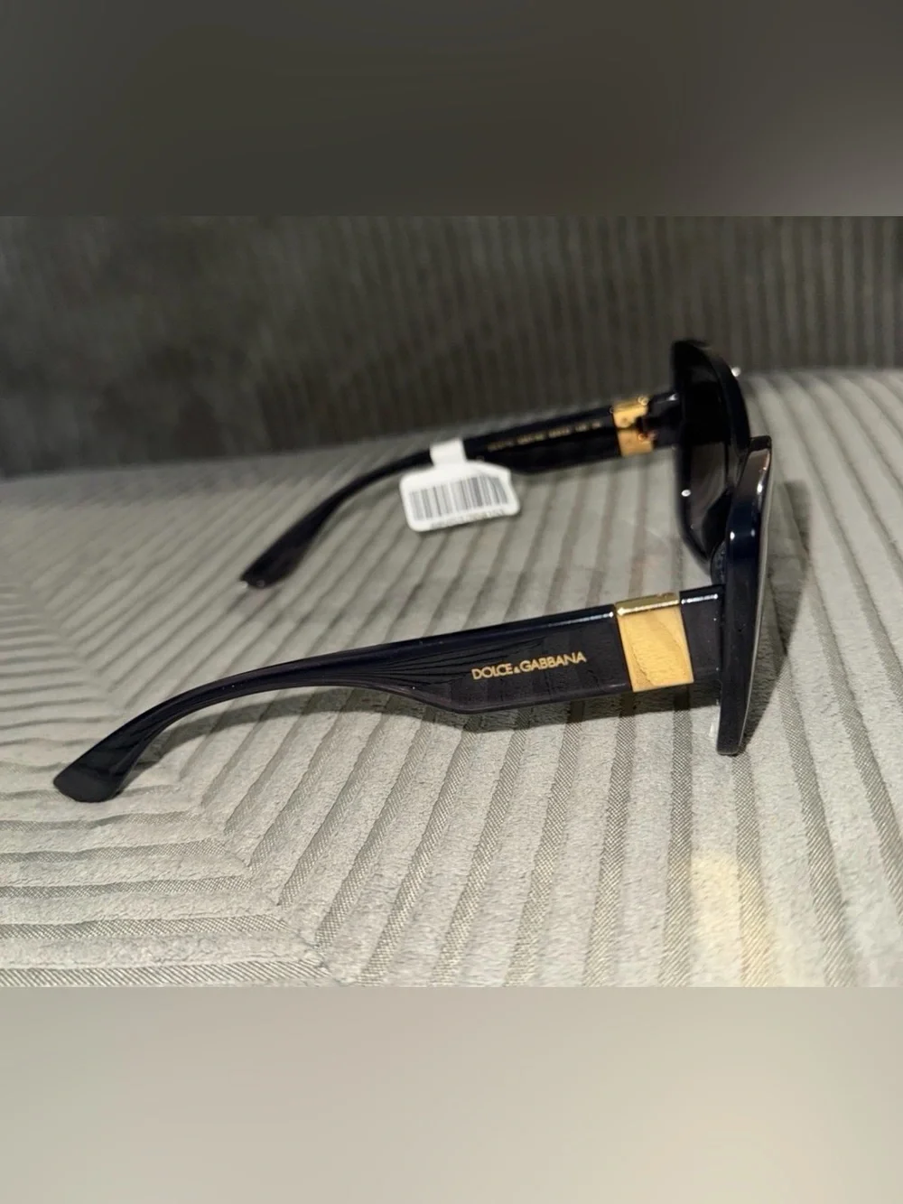 Dolce & Gabbana Black Oversized Square Sunglasses